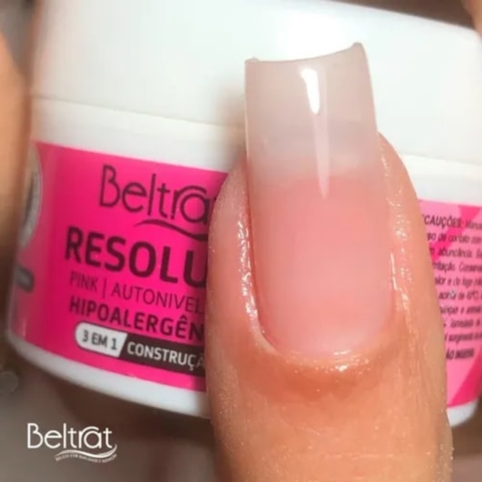 Gel Resolute Pink Beltrat 10g para unhas