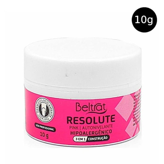 Gel Resolute Pink Beltrat 10g para unhas