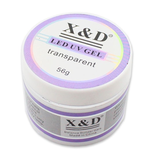 Gel X&D 56g Pote - Transparente para unhas