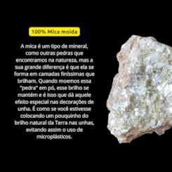 Glitter biodegradável mineral Branco 1g Glitter biodegradável mineral Branco 1g