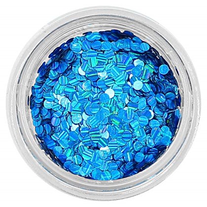 Glitter Encapsular Azul Holográfico Listrado