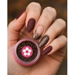 Glitter Extra Fino Marrom Chocolate Mocha Mousse 81 Glitter Extra Fino Marrom Chocolate Mocha Mousse 81