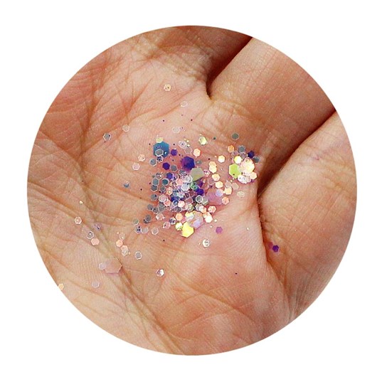 Glitter Flocado Colorido 12 Cores para unhas