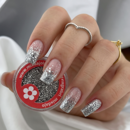 Glitter Flocado Prateado 11