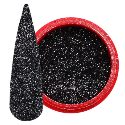 Glitter Preto Diamante 2g para unhas