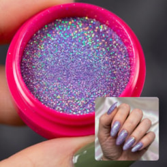 Glitter Refletivo Lilás Holo 2g Mix Da Jo
