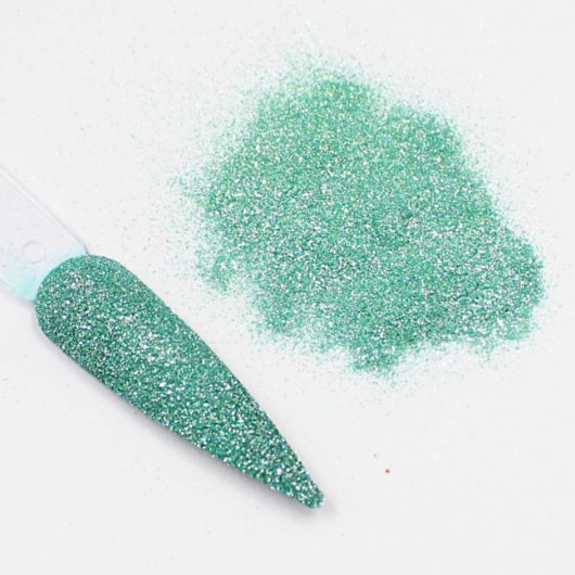 Glitter Refletivo Verde Tiffany Neon Holográfico 2g Mix Da Jo para unhas
