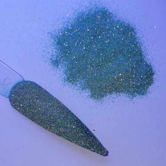Glitter Refletivo Verde Tiffany Neon Holográfico 2g Mix Da Jo para unhas