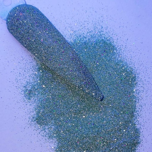 Glitter Refletivo Verde Tiffany Neon Holográfico 2g Mix Da Jo para unhas