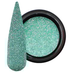 Glitter Refletivo Verde Tiffany Neon Holográfico 2g Mix Da Jo
