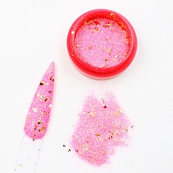Glitter Rosa Fantasia Extra Fino com Foil 2g