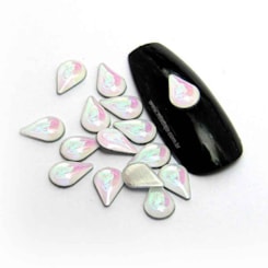 Gota Epoxy Opal 5 x 8mm 50 Peças Gota Epoxy Opal 5 x 8mm 50 Peças