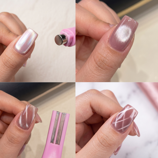 Ímã Bastão 3 em 1 para Esmalte Magnético Efeito Coração para unhas