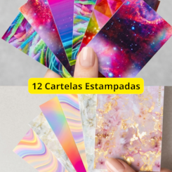Kit 12 Cartelas de Películas Adesivas - Asas de Borboleta Kit 12 Cartelas de Películas Adesivas - Asas de Borboleta