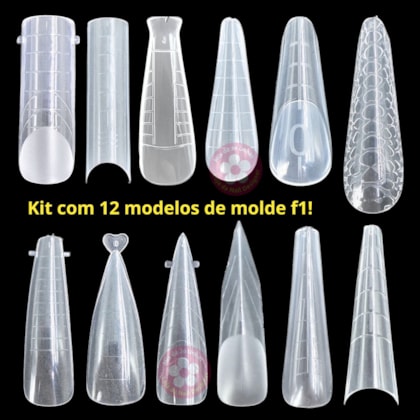 Kit 12 modelos de Molde F1 288 peças 65
