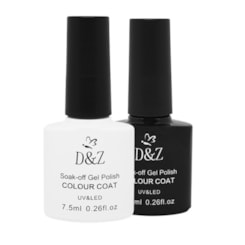 Kit 2 Esmalte Em Gel D&Z Preto E Branco D&Z Linha C 7,5ml Kit 2 Esmalte Em Gel D&Z Preto E Branco D&Z Linha C 7,5ml