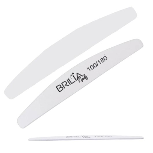 Kit 20 Lixa Boomerang 100/180 2mm Brilia Nails - Imagem principal - 9a0037bb-1352-47a1-8801-913168f6423c