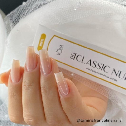Kit Baby Boomer Gel Volia Blanc e Nude para unhas