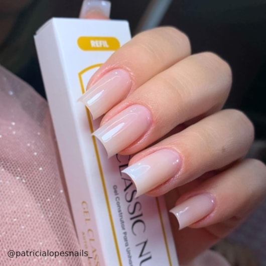 Kit Baby Boomer Gel Volia Blanc e Nude para unhas