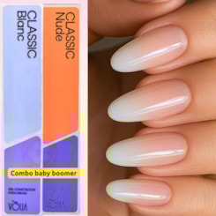 Kit Baby Boomer Gel Volia Blanc e Nude Kit Baby Boomer Gel Volia Blanc e Nude