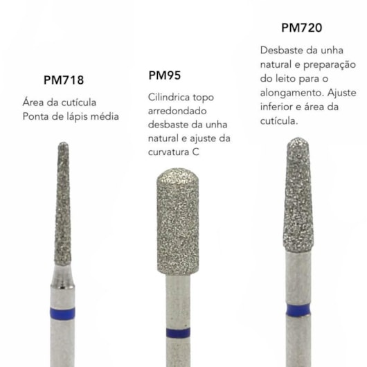 Kit Brocas Diamantadas Mais Usadas PM718 para unhas