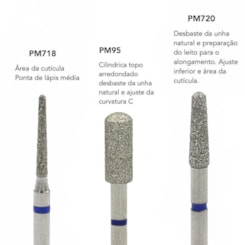 Kit Brocas Diamantadas Mais Usadas PM718 Kit Brocas Diamantadas Mais Usadas PM718