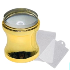 Kit Carimbo Placa E Raspador Dourado C/ Zoom Kit Carimbo Placa E Raspador Dourado C/ Zoom