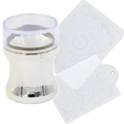 Kit Carimbo Placa E Raspador Prateado C/ Zoom Kit Carimbo Placa E Raspador Prateado C/ Zoom