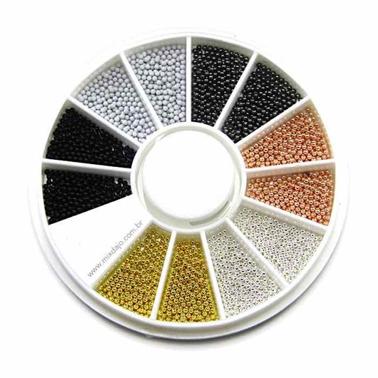 kit caviar de metal 6 cores - Imagem principal - 57db4d68-66ba-42e0-8f54-37cb6db429a3