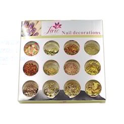 Kit com 12 Glitter Dourados