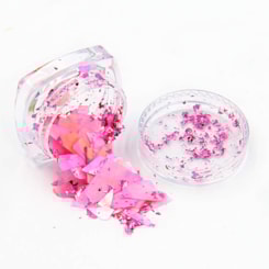 Kit com 12 Madre Pérola com Foil Colorido Kit com 12 Madre Pérola com Foil Colorido