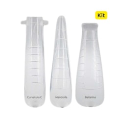 Kit com 3 modelos de molde F1 Kit com 3 modelos de molde F1