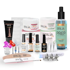 Kit completo alongamento no molde F1 Brilia Nails Kit completo alongamento no molde F1 Brilia Nails