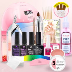 Kit Completo Alongamento Tips e Esmaltação Real Love com Cabine 48W + Esmalte Brinde Kit Completo Alongamento Tips e Esmaltação Real Love com Cabine 48W + Esmalte Brinde