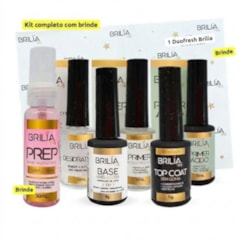 Kit completo de preparadores Brilia + Prepinho e Duofresh Kit completo de preparadores Brilia + Prepinho e Duofresh
