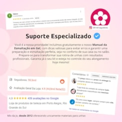 Kit Completo para Alongamento De Unhas No Molde F1 Vòlia com Cabine 48W