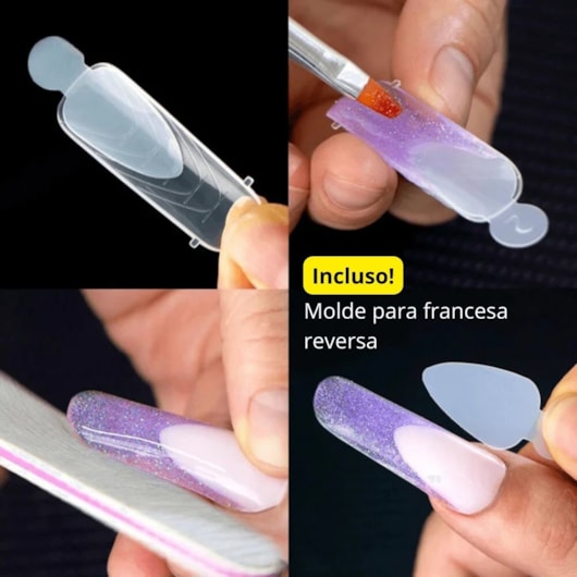 Kit Completo para Alongamento De Unhas No Molde F1 Vòlia com Cabine 48W para unhas