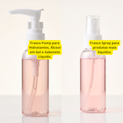 Kit de frascos para refil 6 Itens com spray pote dispenser e pipeta