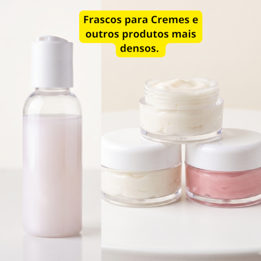 Kit de frascos para refil 6 Itens com spray pote dispenser e pipeta para unhas
