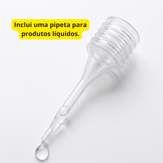 Kit de frascos para refil 6 Itens com spray pote dispenser e pipeta para unhas