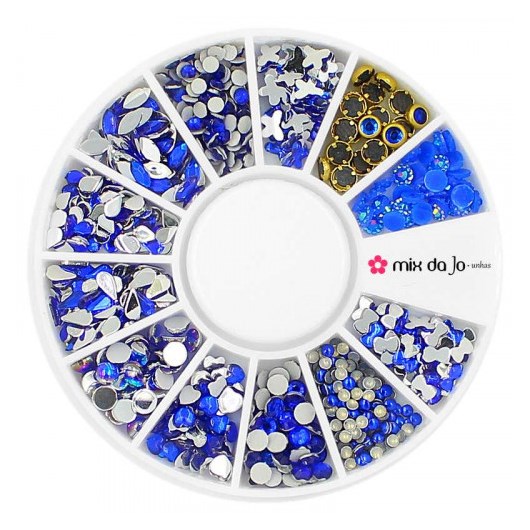 Kit de micro pedrarias disco cor Azul Bic - Imagem principal - d8c3d4a1-17c8-429a-8270-4898317f21fa