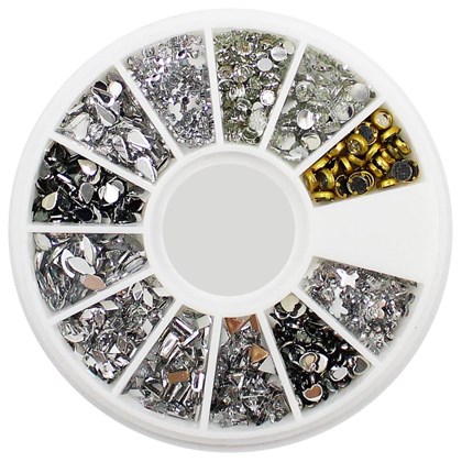 Kit de micro pedrarias disco cor Cristal