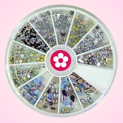Kit de micro pedrarias para unhas Furta Cor