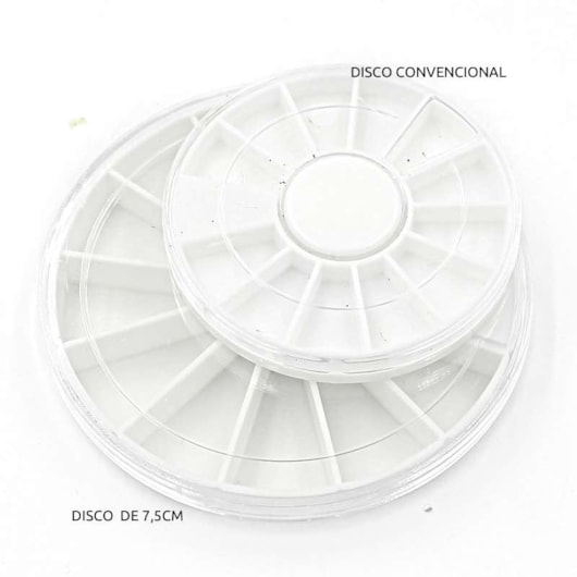 Kit de pedrarias Disco grande Centrais Branco e Cristal - Imagem principal - 10160d36-2aee-4716-8094-1d55bcada76a