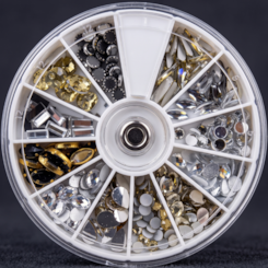 Kit de pedrarias Disco grande cor cristal
