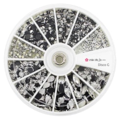 Kit de pedrarias disco grande Prata Kit de pedrarias disco grande Prata