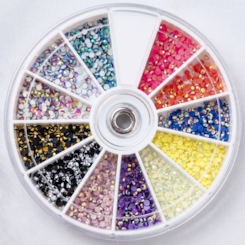 Kit de pedrarias disco grande strass furta cor Kit de pedrarias disco grande strass furta cor
