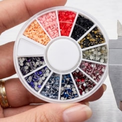 Kit de pedrarias Disco Strass 2mm Kit de pedrarias Disco Strass 2mm