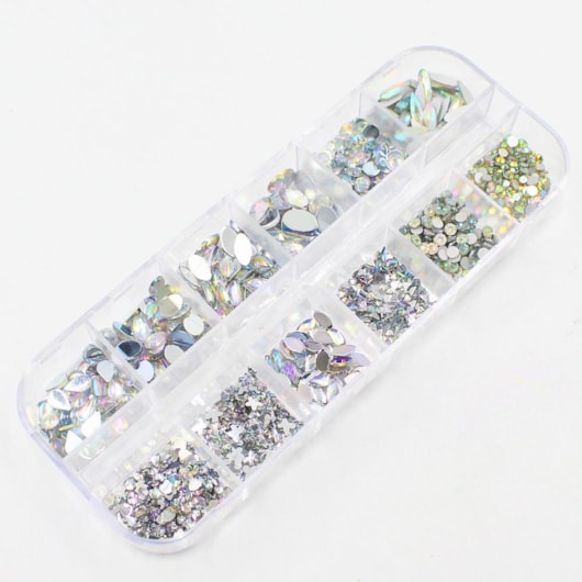 Kit de pedrarias swarovski margarida micro pedrarias furta cor para unhas