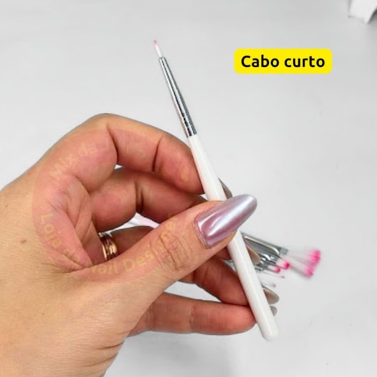 Kit de pincéis de cabo curto D&Z 3186 para unhas